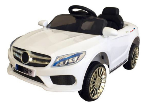 Mini Carro Eletrico Infantil 6v C/ Controle Remoto Branco