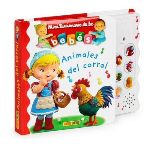 Mini Diccionario De Los Bebés Musicales - Animales De Corral, De Christelle Mekdjian. Editorial Panini Books, Tapa Dura En Español