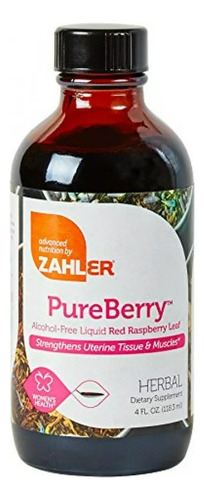 Zahler Pureberry 4oz Líquido De Hojas De Frambuesa Sabor Sin Sabor