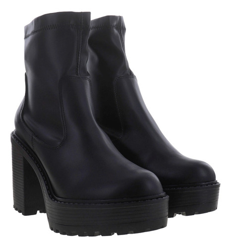Imagen 3 de 4 de Botines Mujer De Tacón Con Plataforma Chunky Erez