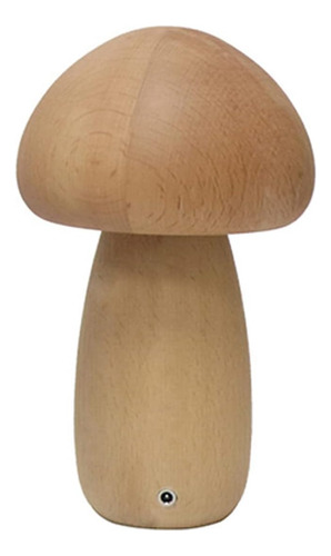 Lámpara Nocturna Con Forma De Seta De Madera Usb Luz Nocturn