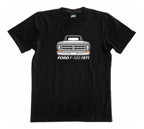 Remera Fierrera Ford 166 F-100 1971 Front