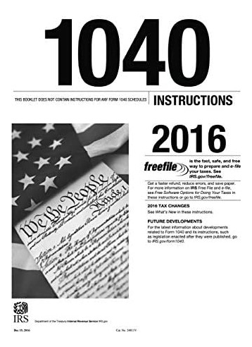 Libro:  1040 Instructions 2016