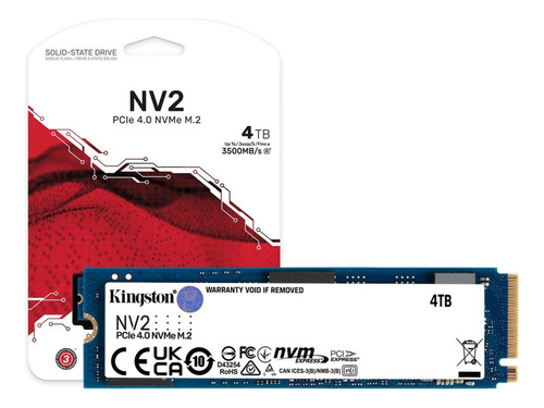 Disco Ssd Nvme 4tb Kingston Nv2 3500/2800mbs P4.0 Pc/laptop