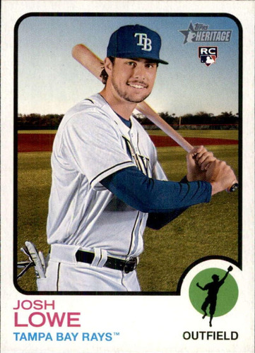 2022 Topps Heritage 303 Josh Lowe Rc Novato Tampa Bay Rays M