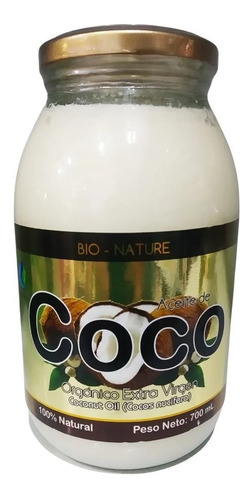 Aceite De Coco Organico 700 Ml - mL a $86