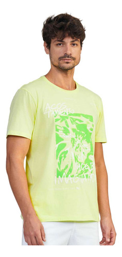 Camiseta Acostamento Fio 40 Verde Limao Original