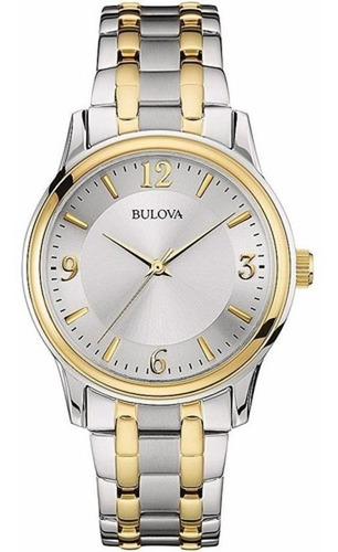 Imagen 1 de 10 de Reloj Bulova 98a150 Quartz Hombre Acero *watchsalas*
