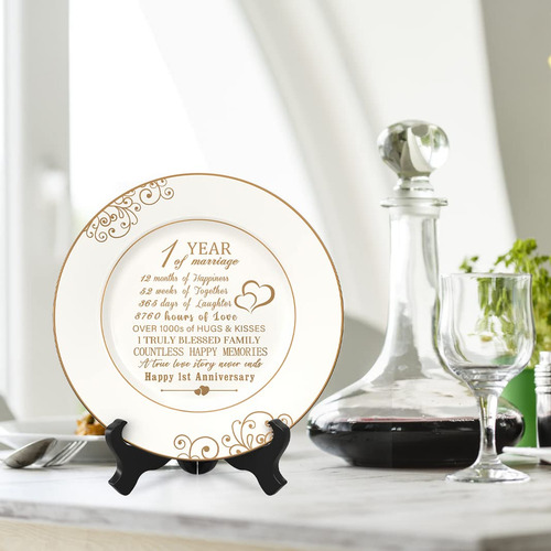 Plato De Aniversario Oro