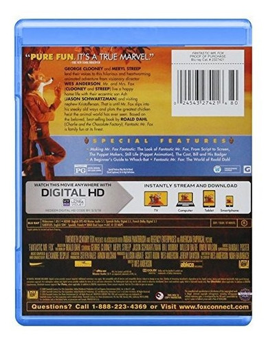 Imagen 3 de 3 de Fantástico Mr. Fox Blu-ray