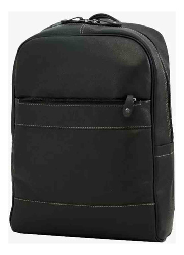 Mochila Para Notebook De Couro Floater Preto 2130
