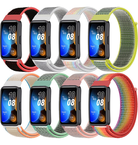 8 Correas Nylon Loop Para Relojes Para Huawei Watch Band 8