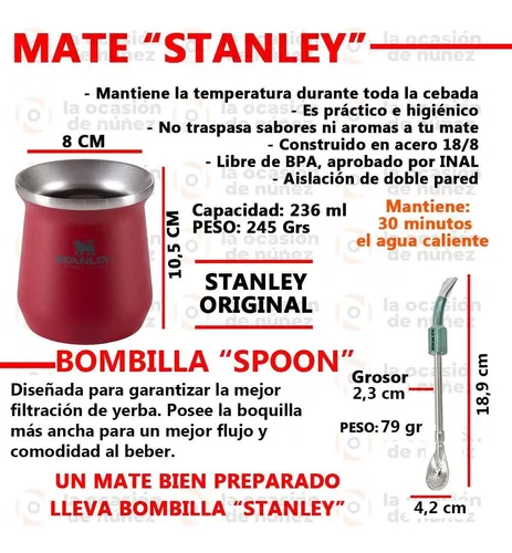 SM78 / Set De Mate STANLEY incluye Termo, Mate y Bombilla