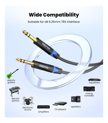 Cable Trs De Pulgada Tisino, Trs De Cuartos De Pulgada A Trs