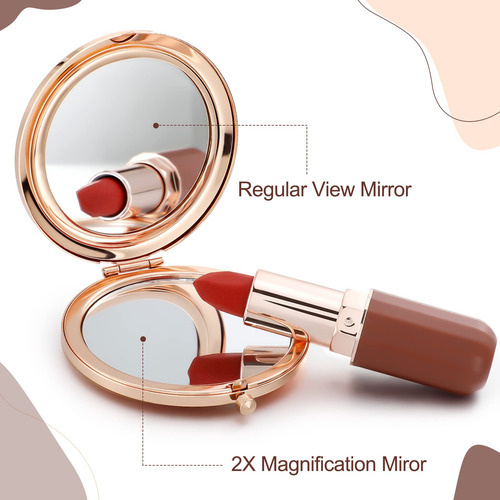 3 Espejos Cosméticos Compactos Con Aumento Espejo De Maquill