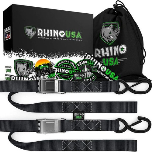 Pack X 2 Correas De Amarre 3,8 Cm X 244 Cm Rhino Usa