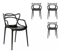 Comprar Sillas Master X4 Reforzadas Exterior Apilable Full Baires4 Cantidad de sillas por set 4 Color de la estructura de la silla Negro