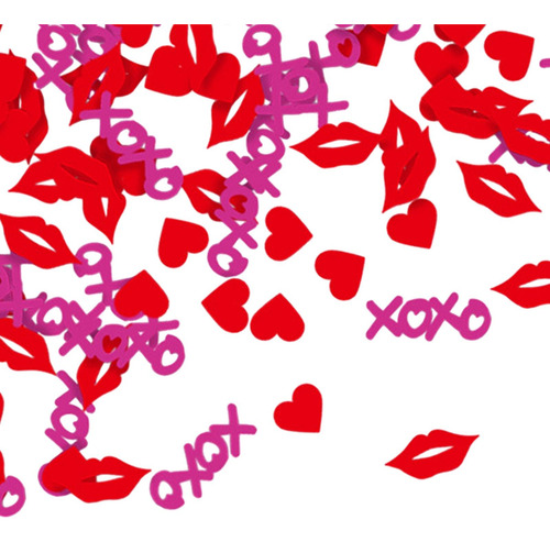 2 X 6x100 Piezas Confeti De Corazón Confeti De 2 Piezas