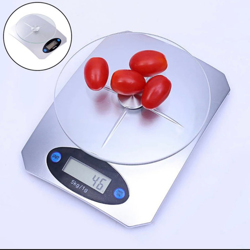 Imagen 7 de 10 de Pesa De Alimentos Pesa Para Cocina Pesa Cocina Digital 5 Kg