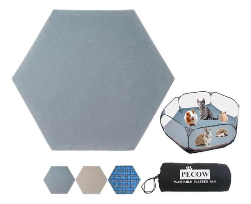 Pecow Hexagon Forro Lavable Para Corralito Portátil De Anima