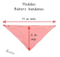 Comprar Baberos Bandanas 100% Algodón Lisas. Colores. Azul-Azul Talle unico Talle