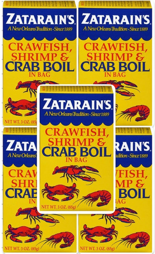 Zatarain's Crawfish, Shrimp & Crab Boil 5 Pz Importado.