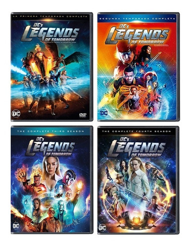 Legends Tomorrow Dc Comics Paquete Temporada 1 2 3 4 Dvd