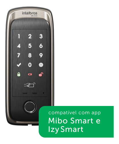 Fechadura Intelbras Ifr 2020 Digital De Sobrepor Touch Senha