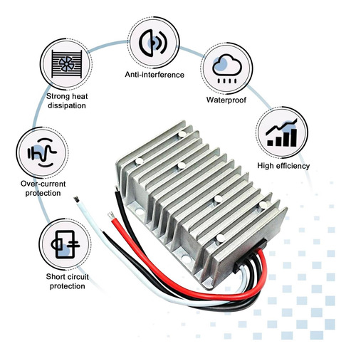 Convertidor Dc 24v A 12v 30a, Convertidor De Potencia Del De