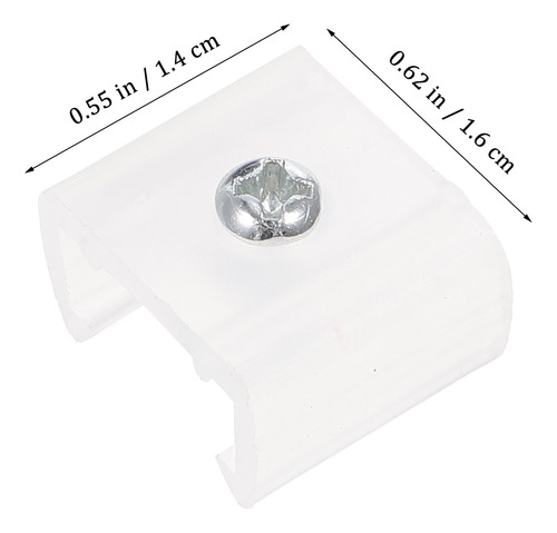 A Soporte Led De Silicona Con Clips Led, 100 Unidades