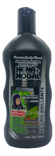 Shampoo Hena Y Nogal 550 Ml Indio Papago.