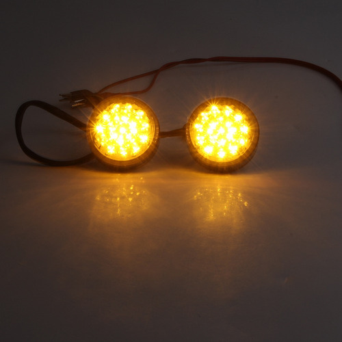 Indicador De Giro Led Redondo Con Luz Intermitente De Color