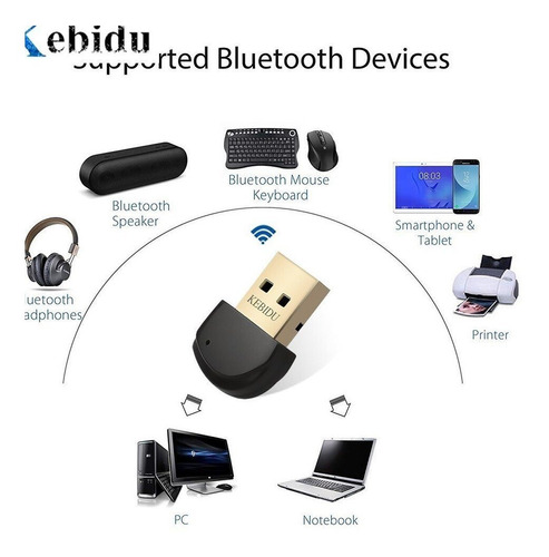 Imagen 1 de 4 de Adaptador Receptor Audio Bluetooth 5.0 Para Pc - Portátil