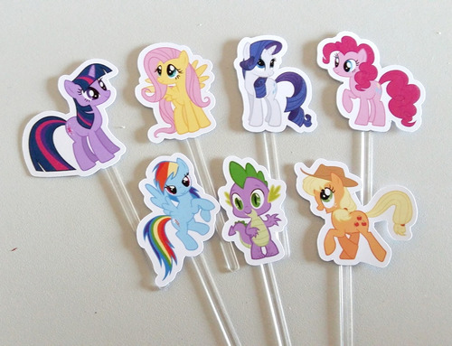 X15 Toppers Para Cupcakes / Muffins My Little Pony