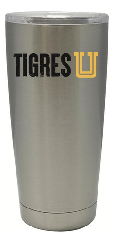 Termo Tigres U Uanl 20 Oz Color Plateado