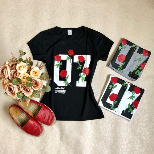 Kit 10 T-shirts Blusas Feminina Roupas Atacado Revenda