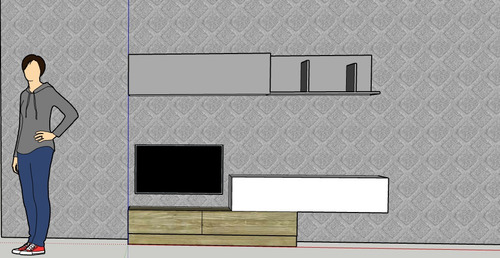 Imagen 2 de 2 de Fabricacion De Mueble Modular De Tv 2.22mts