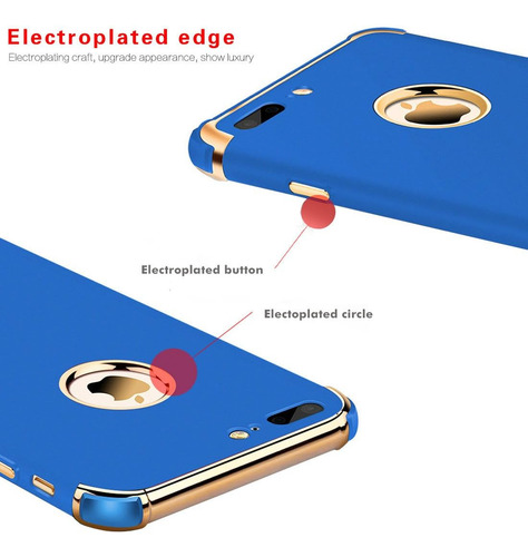 Tveghvad Ultra Slim Flexible iPhone 8 Plus Matte Case, 3 En