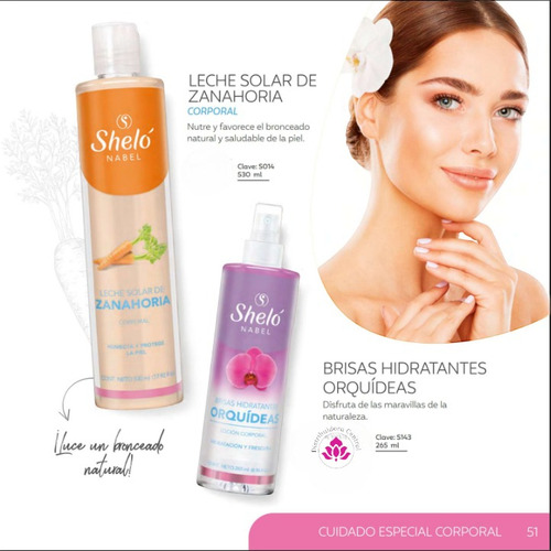 Leche Solar De Zanahoria Corporal Shelo Nabel® 530ml. 3pzs.