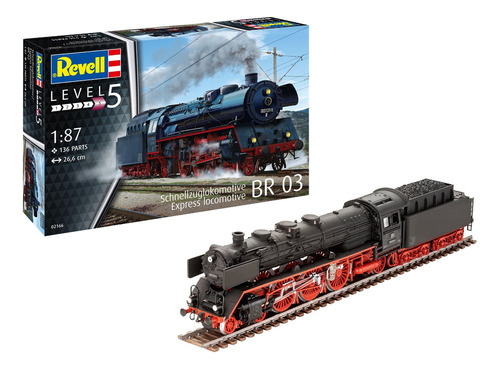 Tren Locomotora Express Br 03 1/87 Model Kit Revell