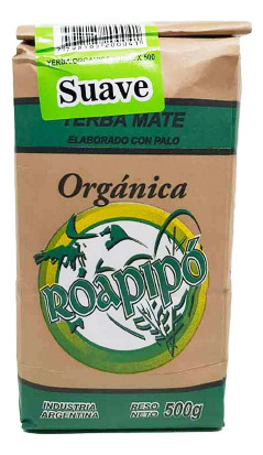 Yerba Mate Orgánica Roapipó Sabor Suave 500g