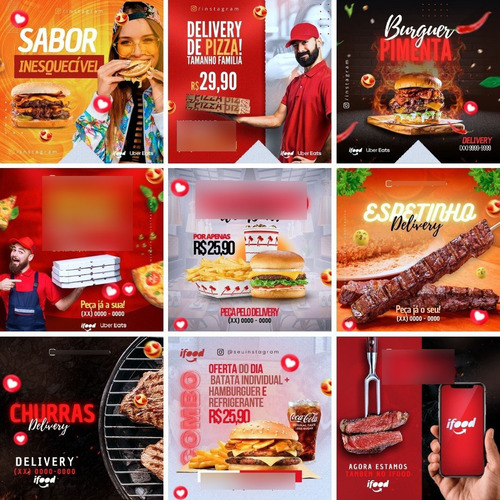 50 Artes P/ Bar E Lanchonete: Templates Editáveis Com Canva