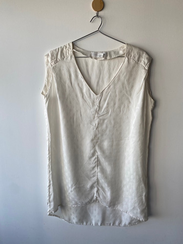 Vestido De Seda Paula Cahen D´anvers Blanco Talle S