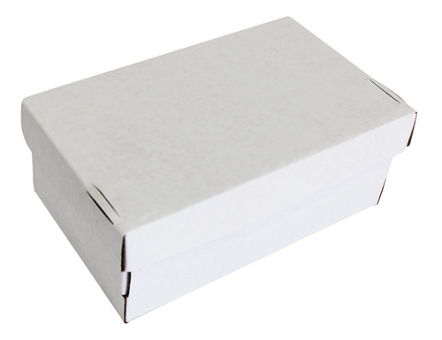 100 Cajas De Cartón 19.5x12.5x7.5 Cm Blanca
