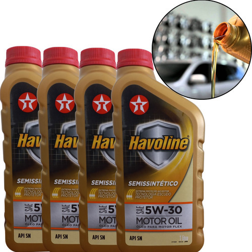 4 Litros Óleo Motor Semi-sintético Havoline Sae5w30 Texaco