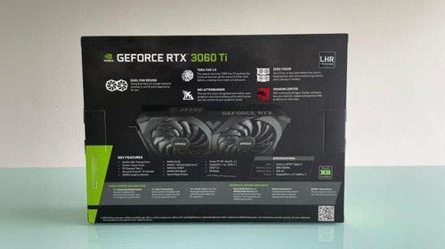 Imagen 2 de 4 de Tarjeta Gráfica Nvidia Geforce Rtx 3060ti 8gb Msi Ventus 2x
