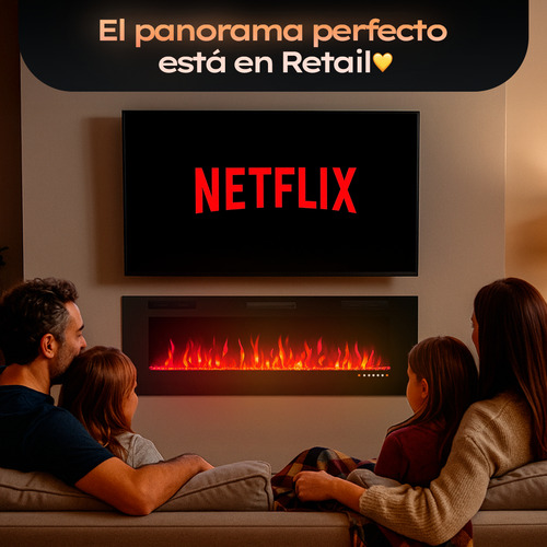 Chimenea Eléctrica Empotrable 60'' | Máx 30°c | 220v-240v