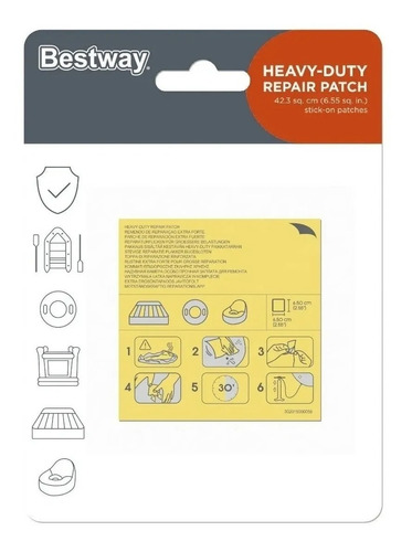 Parches Uso Rudo Albercas Colchones Inflables 10 Pz Bestway