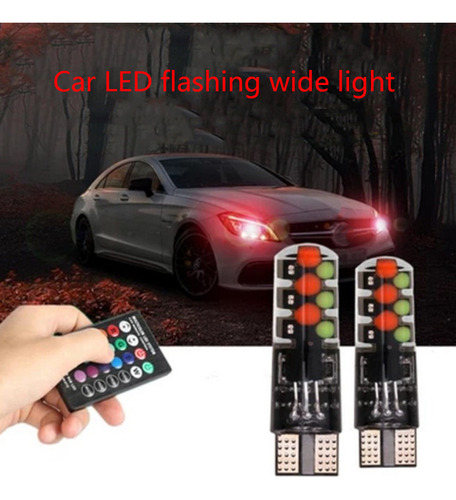 Bombilla Led Rgb T10 W5w, Luz De Cúpula Para Interior De Coc