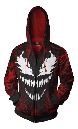 Valorsoul Unisex Zip Up Sudadera Con Capucha Villain Cosplay